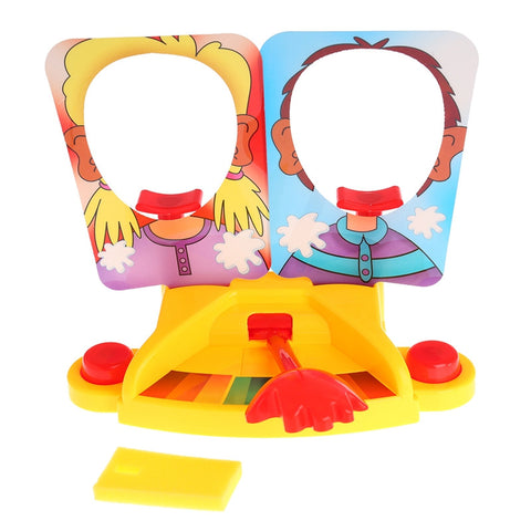 Prank Funny Double Person Toy Cake Cream Pie In The Face Anti Stress Toy for Kid