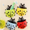 Cute Ladybug Cartoon Sucker Toothbrush Holder Suction Hooks