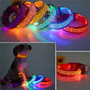 Fashion Leopard LED Dog Collar Flashing