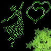 100pcs 3D Stars Glow In Dark Luminous Fluorescent Plastic Wall Sticker