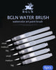 Bgln 6Pcs/set Large Capacity Water Brush Soft Watercolor Art Paint Brush