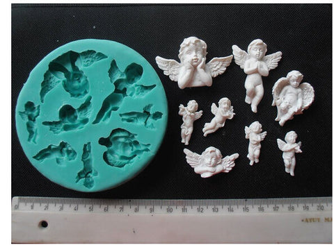Angel baby  Silicone Mold Fimo mold Chocolate Mold Fondant Cake Decoration Mold Sugar Craft Tools Soaps