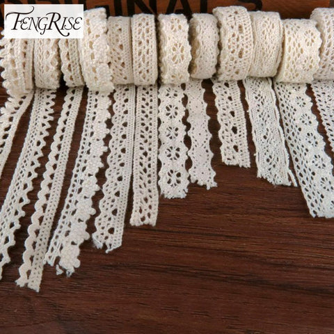 DIY Ivory Cream Black Trim Cotton