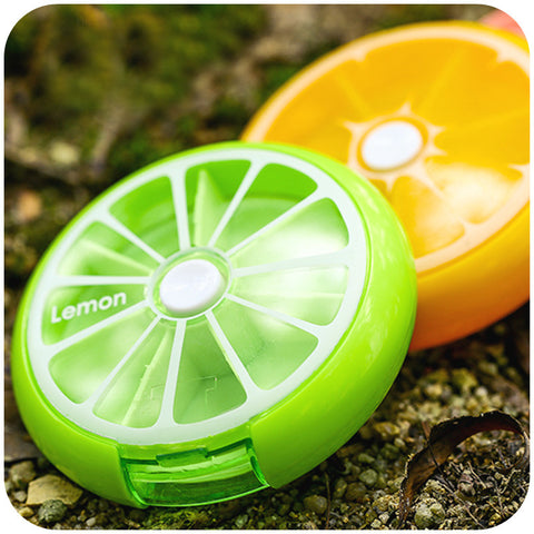 2017 New Weekly Rotating Pillbox Travel Pill Case Pill Organizer