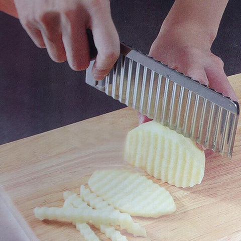 Vegetable Cutter Stainless Steel Potato Wavy Edged Cutter