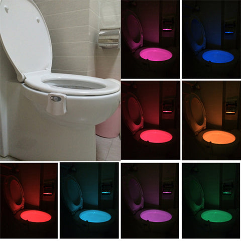 Colorful Motion Sensor Toilet Nightlight Home Toilet Bathroom Human Body