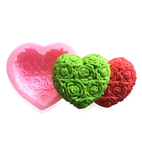 New Arrival 1pc heart shape Silicone Cake Mold DIY Chocolate Soap Molds Sugar Craft Cake Decorating Tools Form for cakes