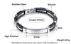 Queen Black Bangles Bracelet Made Of Silicone & Stainless Steel Personality Men Bracelets Fashion Male Jewelry