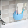 Practical New Cute Eggs Design Toothbrush Sucker Holder Suction Hooks Cup Organizer
