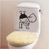 1pcs Bathroom Wall Stickers Toilet Home