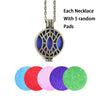 Aroma Diffuser Necklace Open Antique Vintage Lockets Pendant Perfume Essential Oil Aromatherapy Locket Necklace