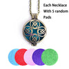 Aroma Diffuser Necklace Open Antique Vintage Lockets Pendant Perfume Essential Oil Aromatherapy Locket Necklace