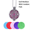 Aroma Diffuser Necklace Open Antique Vintage Lockets Pendant Perfume Essential Oil Aromatherapy Locket Necklace