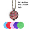 Aroma Diffuser Necklace Open Antique Vintage Lockets Pendant Perfume Essential Oil Aromatherapy Locket Necklace