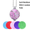 Aroma Diffuser Necklace Open Antique Vintage Lockets Pendant Perfume Essential Oil Aromatherapy Locket Necklace