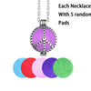 Aroma Diffuser Necklace Open Antique Vintage Lockets Pendant Perfume Essential Oil Aromatherapy Locket Necklace