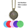 Aroma Diffuser Necklace Open Antique Vintage Lockets Pendant Perfume Essential Oil Aromatherapy Locket Necklace