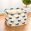 Cute Printing Cotton Linen Desktop Storage Organizer