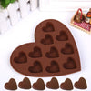 Lovely Heart Shape Silicone Cake Mold DIY Chocolate Soap Molds Sugar Craft Cake Decorating Tools Form for Cakes