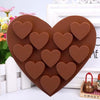 Lovely Heart Shape Silicone Cake Mold DIY Chocolate Soap Molds Sugar Craft Cake Decorating Tools Form for Cakes