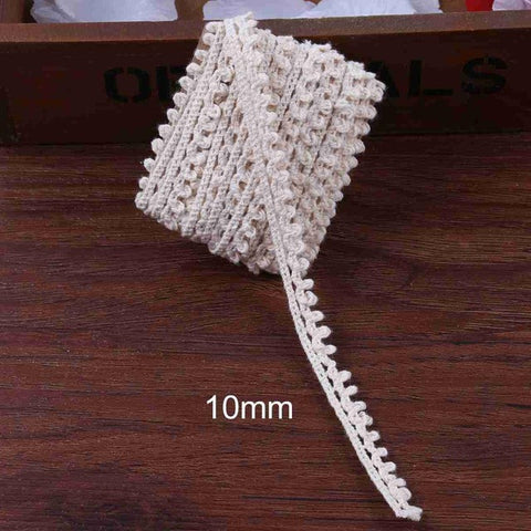 DIY Ivory Cream Black Trim Cotton
