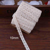 DIY Ivory Cream Black Trim Cotton