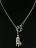 Alloy cat/dog paw Pendant Necklace Vintage Silver Mixed cute dog