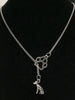 Alloy cat/dog paw Pendant Necklace Vintage Silver Mixed cute dog