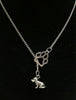 Alloy cat/dog paw Pendant Necklace Vintage Silver Mixed cute dog