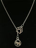 Alloy cat/dog paw Pendant Necklace Vintage Silver Mixed cute dog