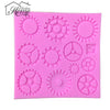 Beautiful Steampunk Gears Cake Mold Fondant Mould Chocalate Mould Soap Mold Confeitaria Pastry Candy Sugar Jelly Pudding Decor