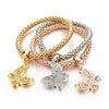 Bracelets Bangles Jewelry Gold Color Chain Bracelet Round Hollow Charm Bracelets For Women