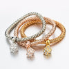 Bracelets Bangles Jewelry Gold Color Chain Bracelet Round Hollow Charm Bracelets For Women