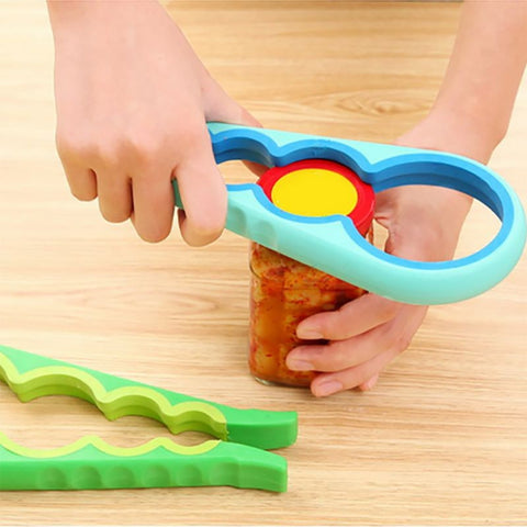 4 in 1 Handy Anti-slip Can Lid Screw Opener Bottle Opener for Pop