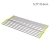 Delidge 1 pc Kitchen Sink Rack Stainless Steel Foldable Dish Cutlery Drainer Drying Holder Fruits Cup Dish Sink Rack Drying Tool