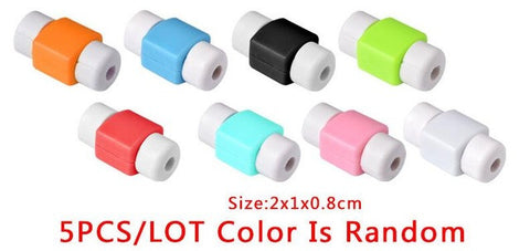 5Pcs/lot Data Line Protection Case Coil Protective Cover For Charging Cable Phone Charging Case Headphone storage box gifts