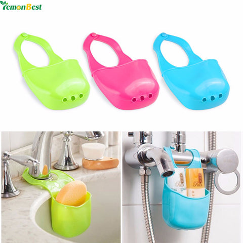 Home Sponge Haning Storage Gadget Rack Basket Tiny Items Shelf Organizer Kitchen Accessories Tool