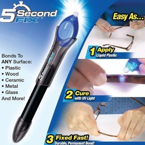 Useful 5 Second UV Light Fix Liquid Pen Glass Welding Compound Glue Repairs Tool