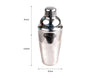 Stainless Steel Cocktail Shaker Cocktail Mixer Wine Martini Drinking