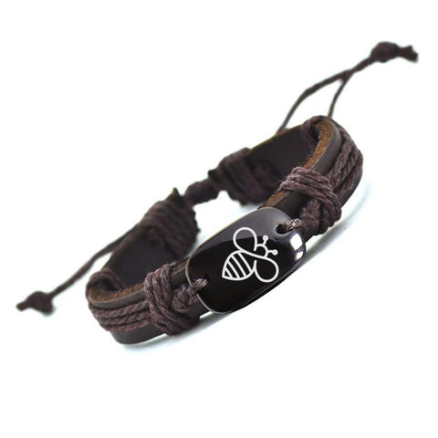 Arrival  Lovely Bee Leather Bracelet House Best Selling Handmade Bracelets f