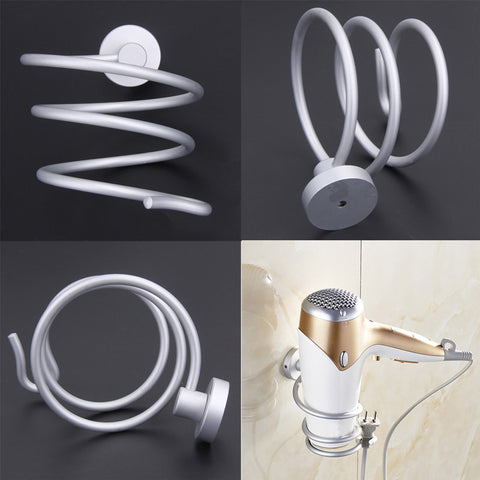 Aluminum Bathroom Wall Shelf Wall-mounted Hair Dryer...