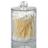 Two-layer Acrylic Portable Round Container Storage Case Make up Cotton