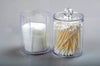 Two-layer Acrylic Portable Round Container Storage Case Make up Cotton