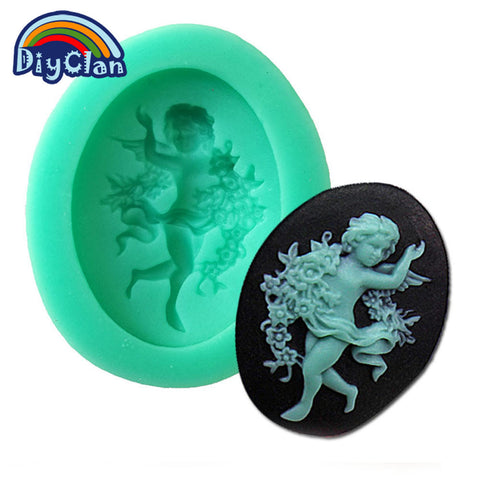 DIY silicone molds for cake decorating fondant mold soap mini angel style sugar chocolate mould bakeware kitchen