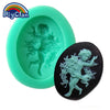 DIY silicone molds for cake decorating fondant mold soap mini angel style sugar chocolate mould bakeware kitchen
