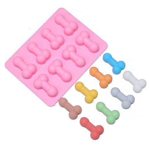 Sexy penis cake mold dick ice cube tray Silicone Mold Soap Candle Moulds Sugar Craft Tools Bakeware Chocolate Moulds