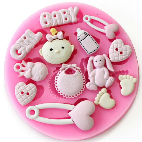 Baby feet girl silicone mold soap,fondant molds,sugar craft tools,chocolate fondant cake moulds, silicone molds for cakes