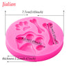 DIY Liquid silicone cake mold baking double sugar tool mould pet toys chocolate die hand soap die dog a bone