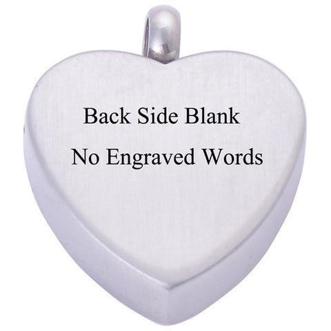 Heart Personalized Cremation Neckalce Angel Wing Memorial  Pendant Ashes Urn