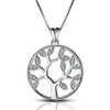 Sterling Silver Tree of Life Pendant Necklaces for Women Fine Jewelry collares sterling-silver-jewelry Gift